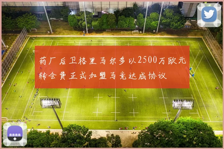 药厂后卫格里马尔多以2500万欧元转会费正式加盟马竞达成协议